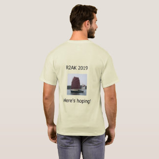 Auklet da equipe - parte dianteira e t-shirt