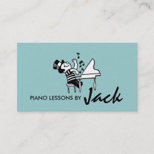 Aulas de Piano, Cartão de Visita de Instrutor de M