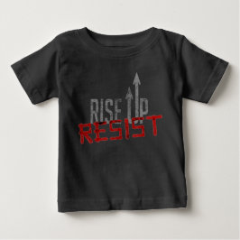 Aumente acima, resista o t-shirt escuro do jérsei