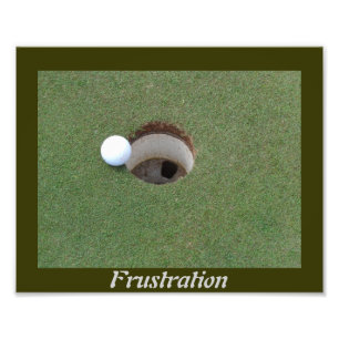 Aumento de fotos de frustração de golfe.
