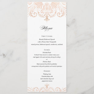 Aumentou o chique de Boho do menu do casamento da