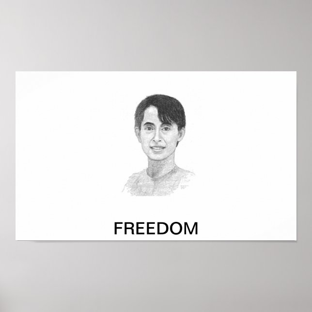 AUNG SAN SUU KYI POSTER (Frente)