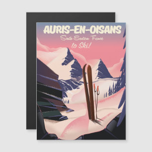 AURIS-EN-OISANS França ski poster