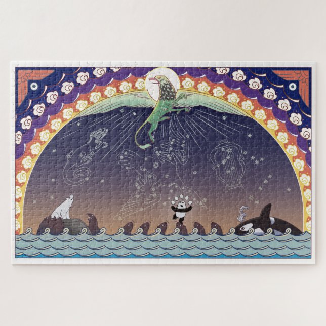 Aurora Bearialis - Quebra-cabeça Gigante (Horizontal)