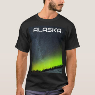 Aurora Boreal Luzes do Norte Noruega Camiseta Árti