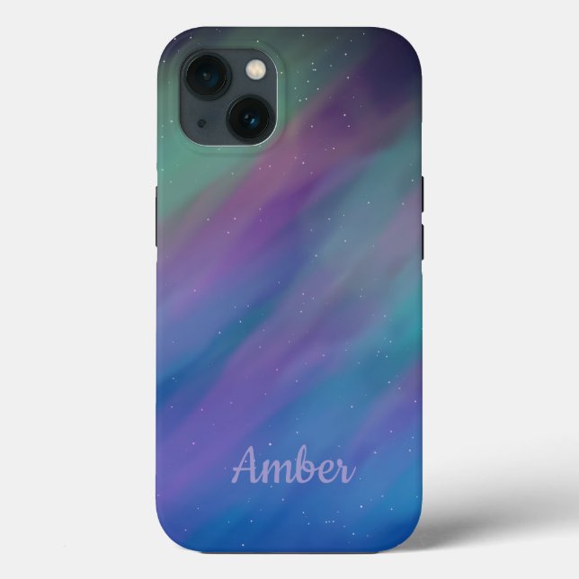 Aurora Boreal Luzes do Norte Personalizadas à Noit (Verso)