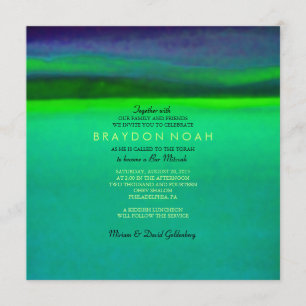 AURORA BOREALIS Bar Bat Mitzvah Convite