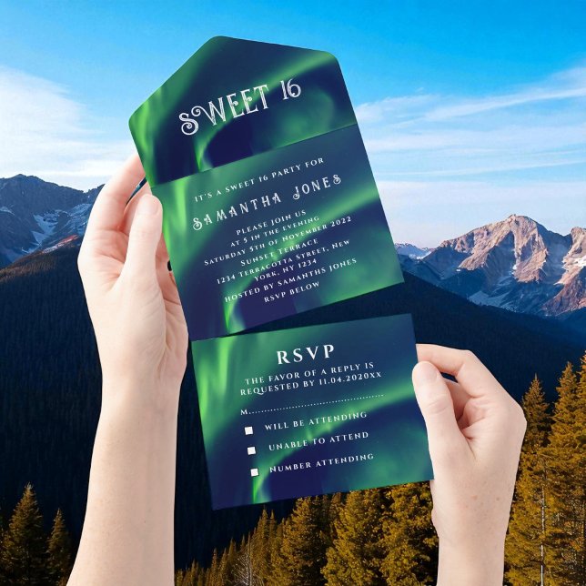 Aurora Borealis Sweet 16 Luzes De Norte Bonito A (Criador carregado)