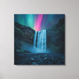 Aurora Waterfall Canvas - Impressão de natureza mí