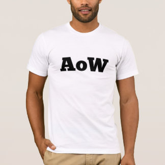 Ausência t-shirt do logotipo da cera/do "AoW"