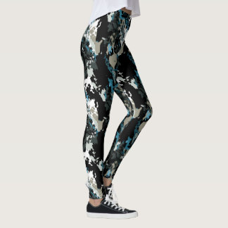 Aussie Wild Teal Pattern Leggings