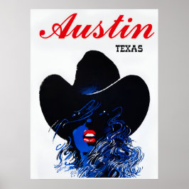 Austin, poster de viagens do Texas