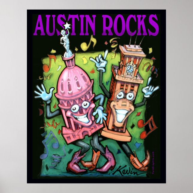 Austin Rocks Poster (Frente)
