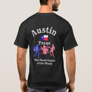 Austin Texas — Capital Musical — Camiseta