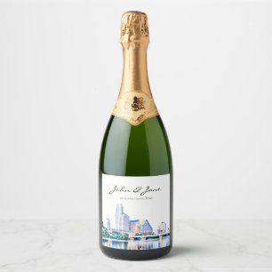 Austin Texas Personalizado Vinho Espumante L