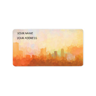 AUSTIN, TEXAS Skyline-nas etiquetas do