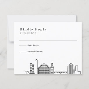 Austin Wedding   RSVP Skyline Estilizado
