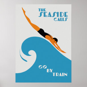 Austrália, Chamas Viagens vintage Poster