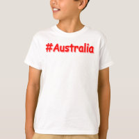 "#Austrália" Design. Comprar Agora T-Shirt