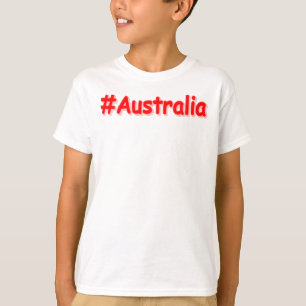 "#Austrália" Design. Comprar Agora T-Shirt