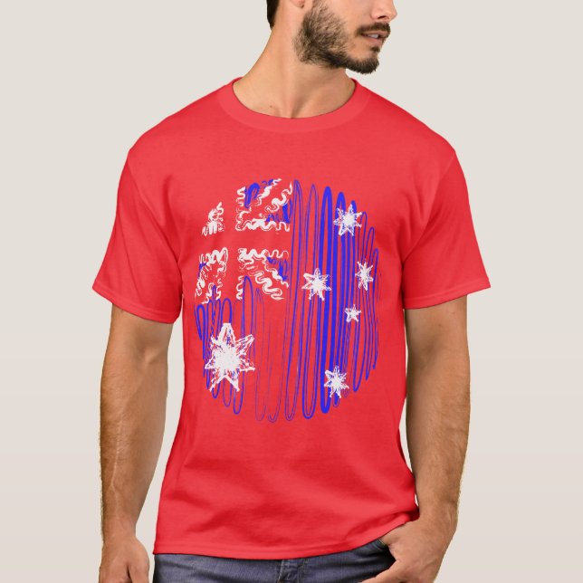 Austrália na camiseta vermelha (Frente)
