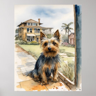 Australiano Silky Terrier - Impressão de Arte Cani