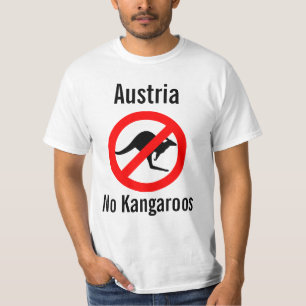 Áustria nenhuma camisa dos cangurus