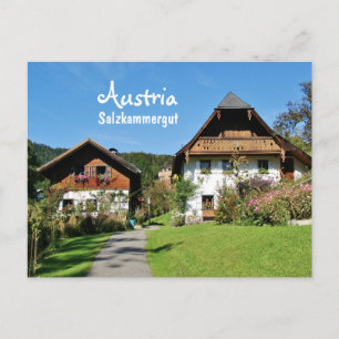 Áustria, Salzkammergut - Cartão postal