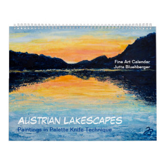 Austríaco Lakescape - Calendário de Belas Artes