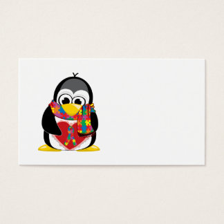 Autism Ribbon Penguin Scarf