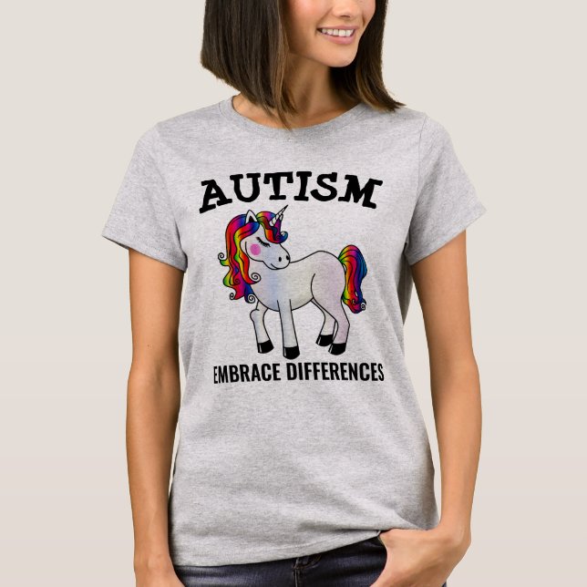 AUTISM UNICORN T-SHIRTS (Frente)