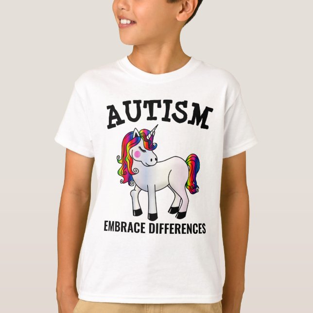 AUTISM UNICORN T-SHIRTS (Frente)