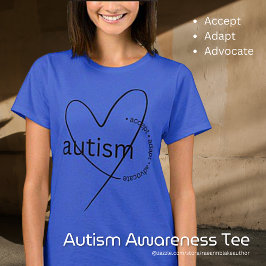 Autismo Accept Adaptar Advocate T-Shirt