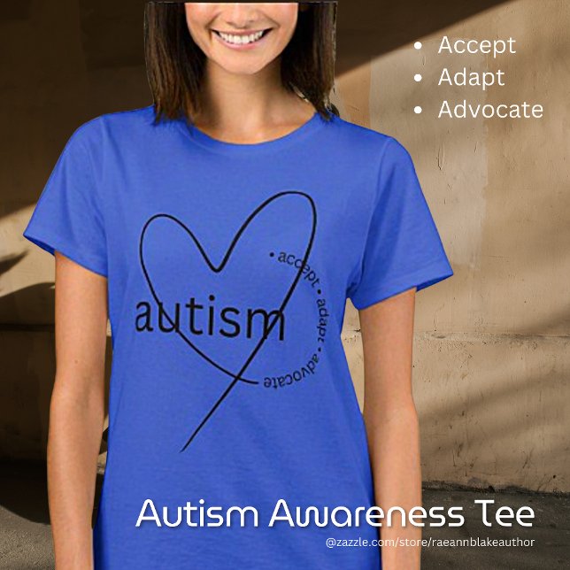 Autismo Accept Adaptar Advocate T-Shirt (Criador carregado)