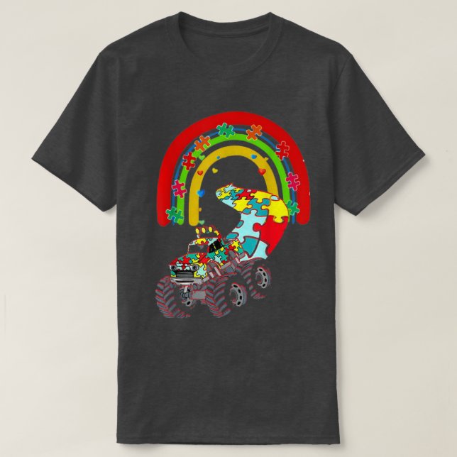 autismo mega camisa de caminhão (Frente do Design)