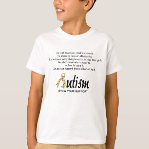 Autismo Mostra Sua Camisa De Suporte