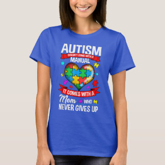 Autismo não vem com camisa feminina manual
