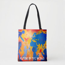 Autismo no mundo Tote bag