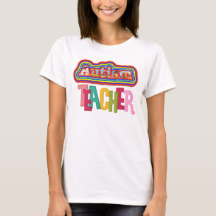 Autismo Professora Camisa Do Pescoço V