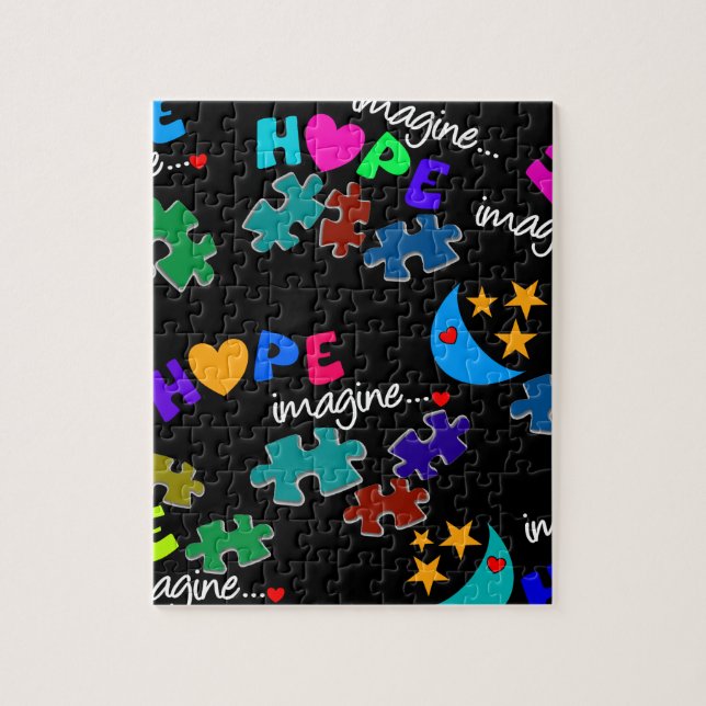 Autismo Quebra-cabeça Imagine (Vertical)