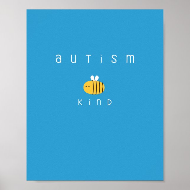 autismo seja Poster e Impressões de consciência (Frente)