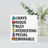 Autismo Sensibilização Acrostica - Coração Bústica