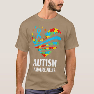 Autismo Sensibilização Camisa Mulheres Apoio Coraç