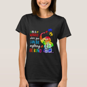 Autismo Ser Bonita Camisa Mulheres Azul Seja Amáve