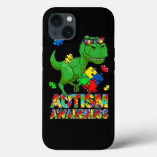 Autismo Trex Mês de Consciência Quebra-cabeça Dino