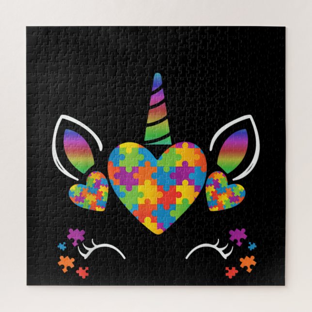 Autista | Quebra-cabeça de Sensibilização para o A (Vertical)