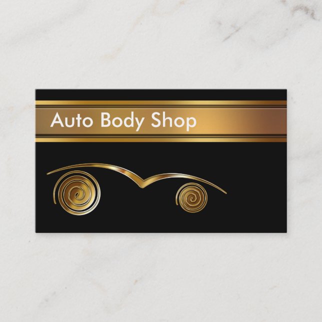 Auto cartões de visitas de Body Shop (Frente)