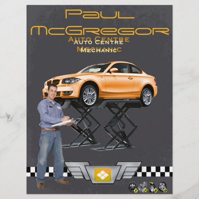 Auto Centre / Mechanic Flyer (Frente)