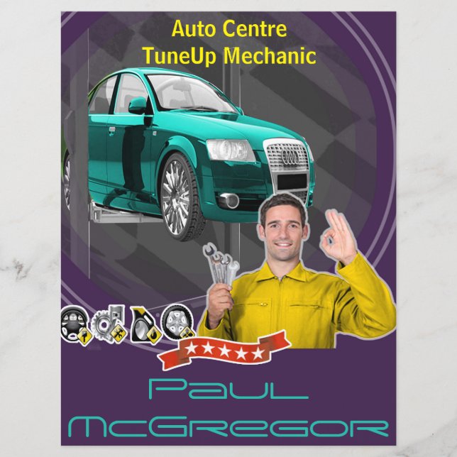Auto Centre  - TuneUp Mechanic Flyer (Frente)