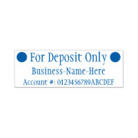 "Apenas para depósito" + Carimbo